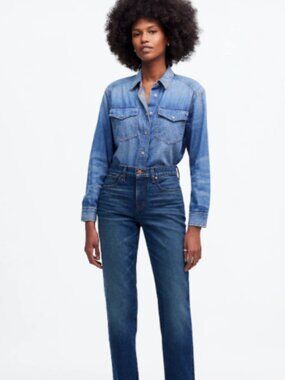 Madewell The '90s Straight Mid-Rise Jean Size 27